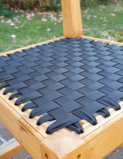 Where can I replace riempies with polyester webbing on furniture?